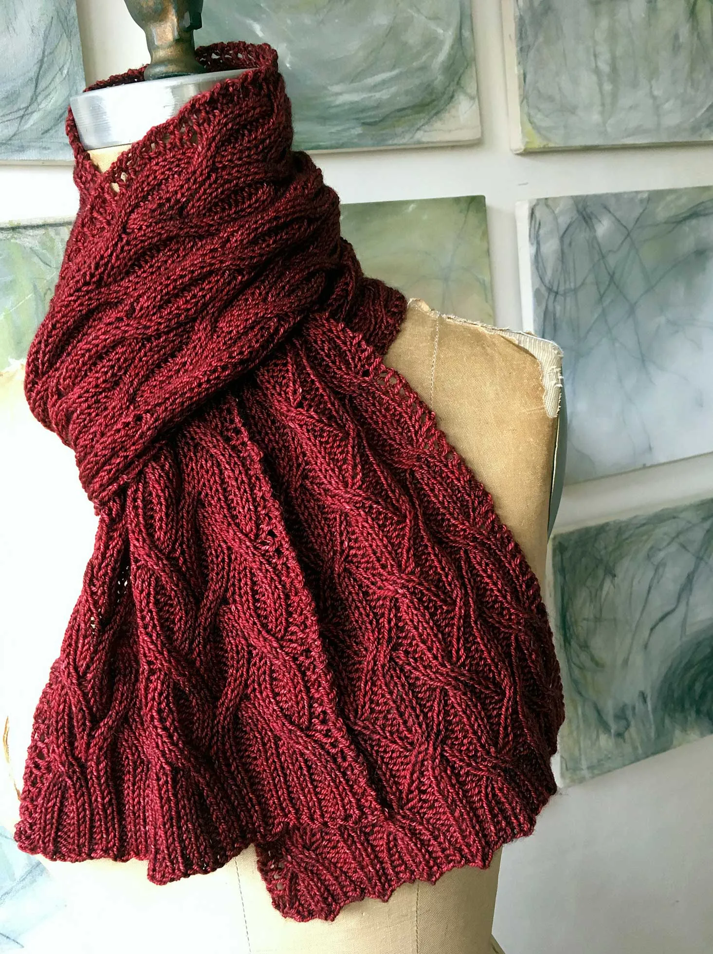 Shared Rib Scarf or Cowl <br/><small>knitting pattern</small>