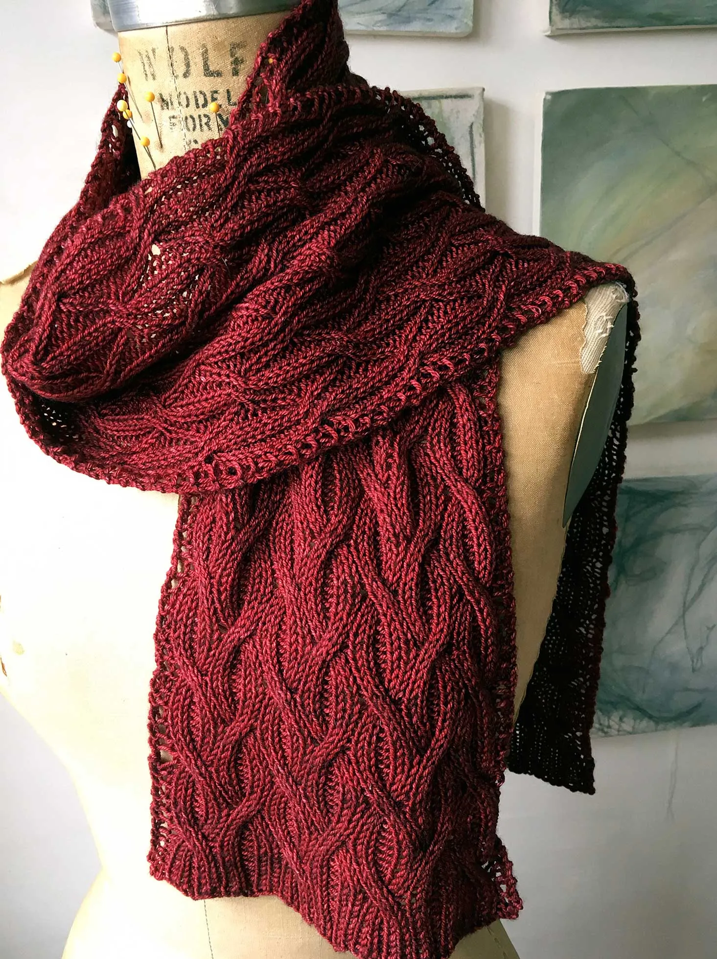 Shared Rib Scarf or Cowl <br/><small>knitting pattern</small>