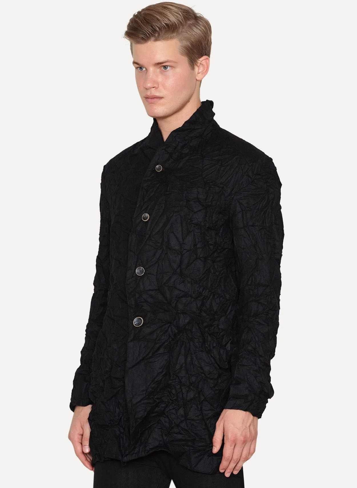 Silk Cashmere Milled Jacket