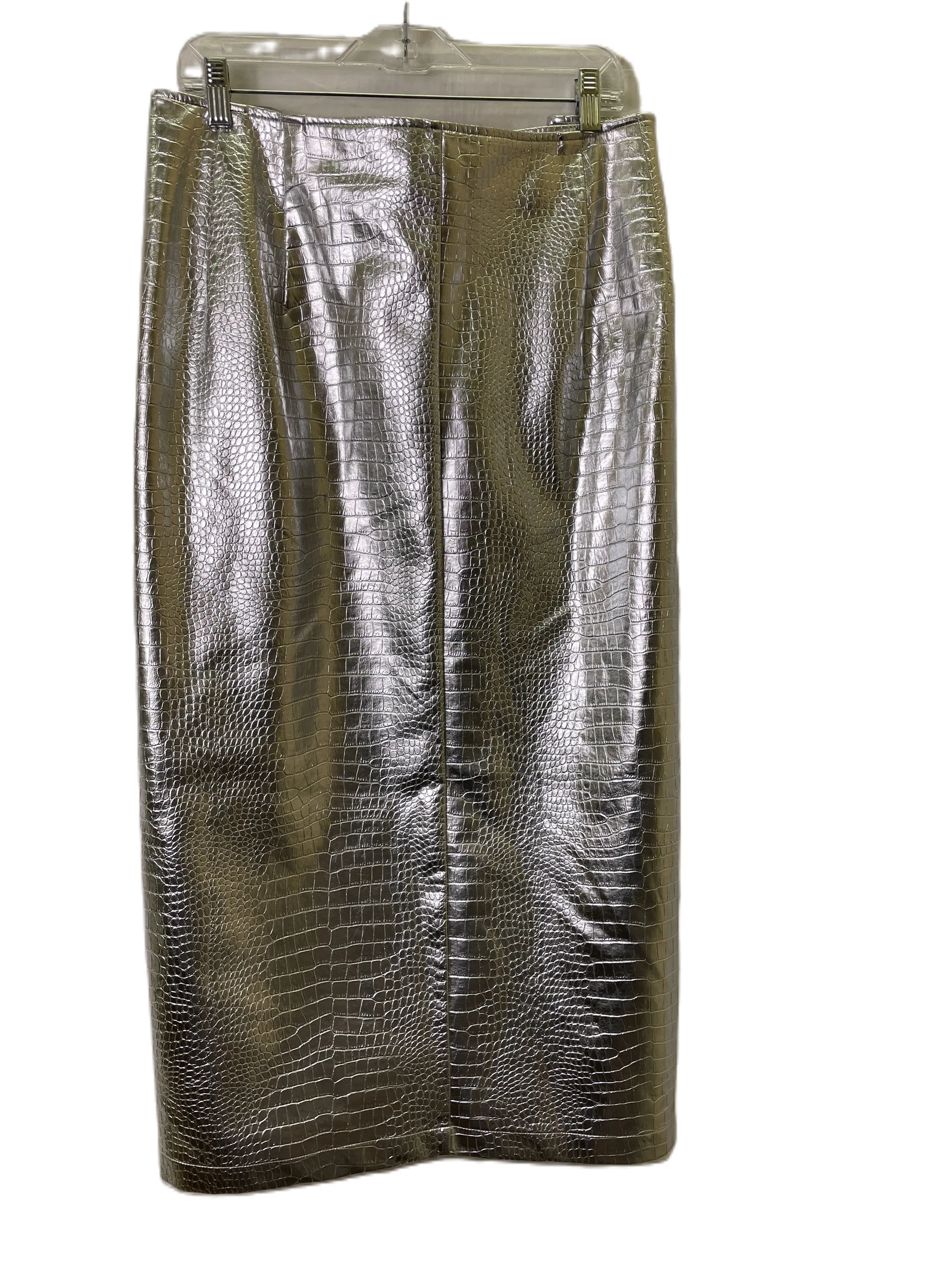 Silver Skirt Maxi By Eloquii, Size: 26