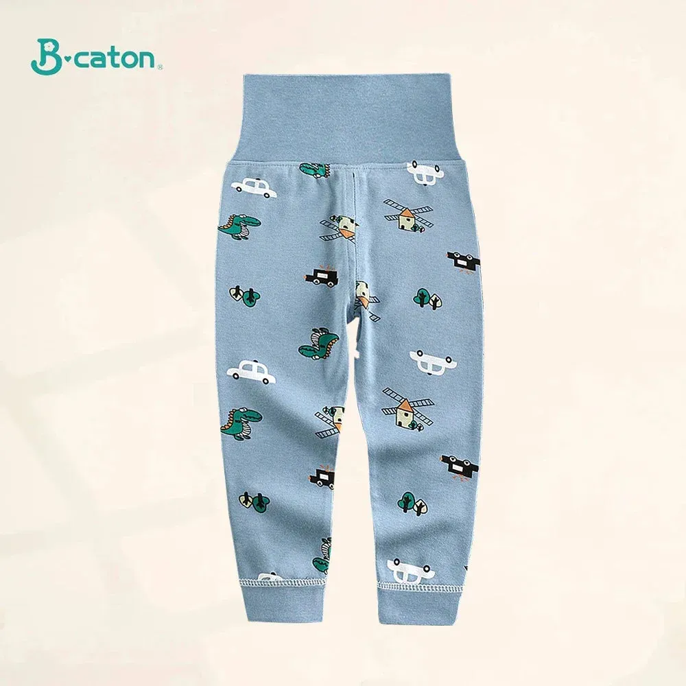 Spring Autumn Children Pajamas Set High Waist Cotton Kids Long Johns