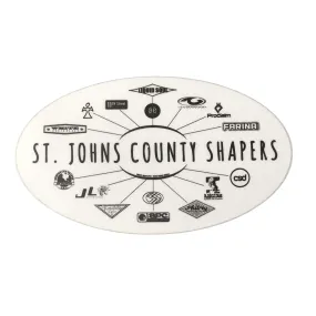 St. Johns County Shapers Sticker