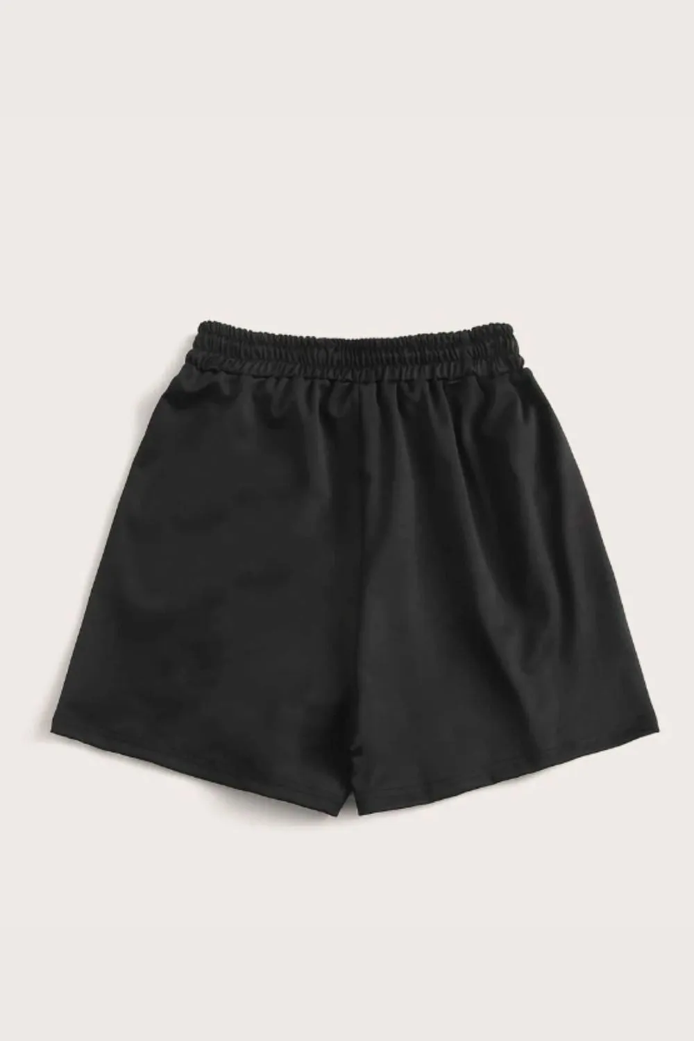 Striped Track Shorts Black