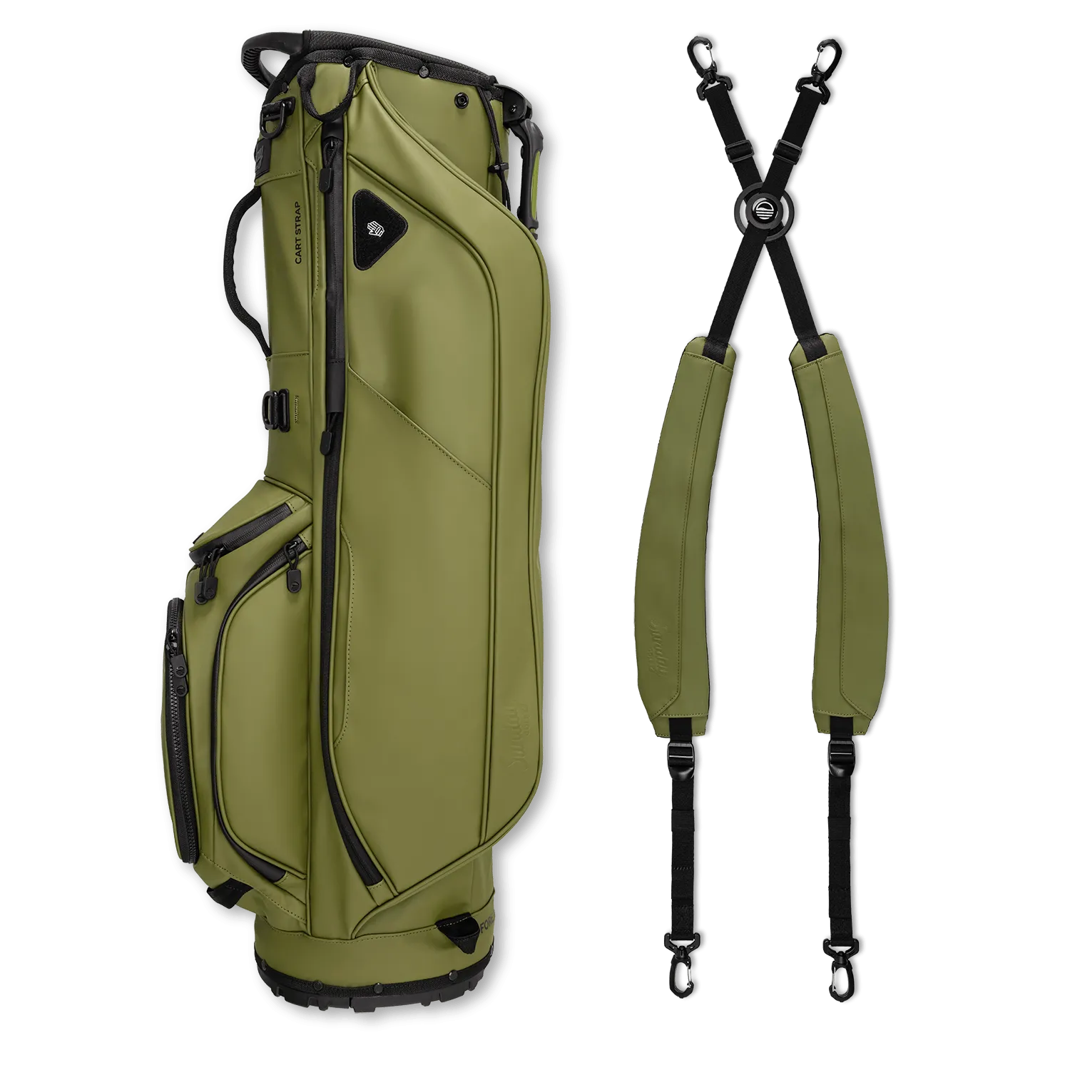 Sunday Golf Ryder S-Class | Olive Vegan Leather