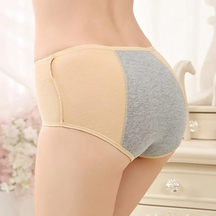 Super Soft Cotton High Waist Leak Proof Period Panties-Purple