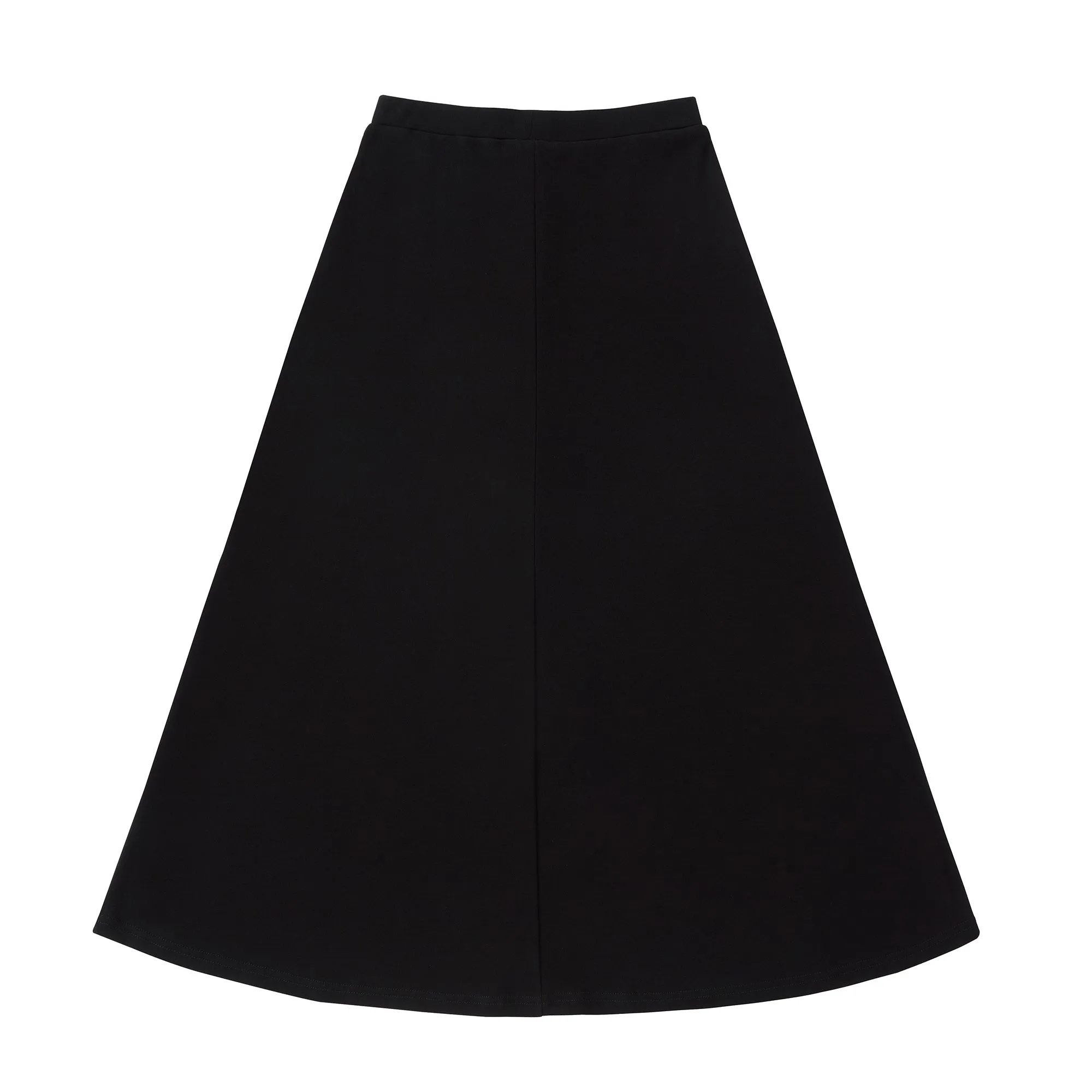 Teens Black Jersey A-line Skirt