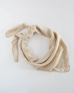 'The Classic' Washable Silk Scarf in Cream