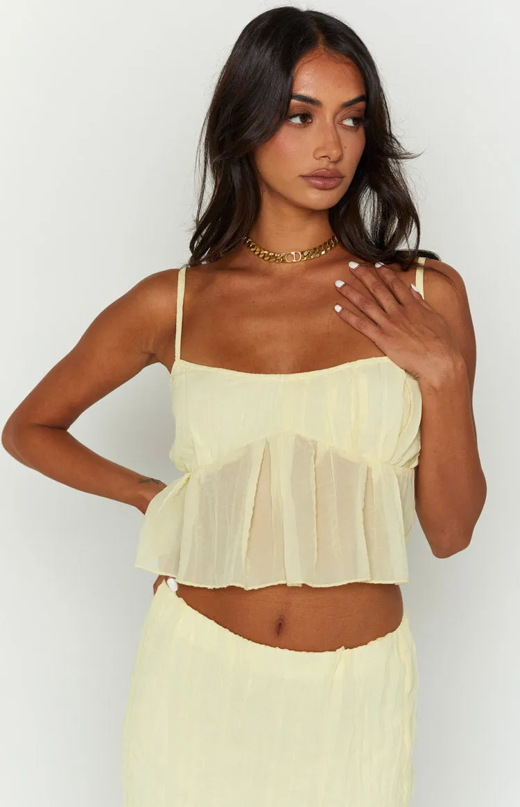 The Moment Yellow Cami Top