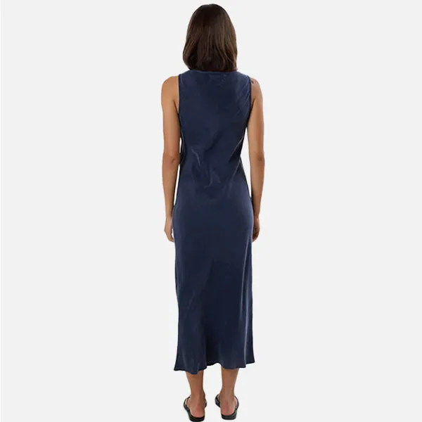 Thrills Indigo Slip Dress - Oxford Blue