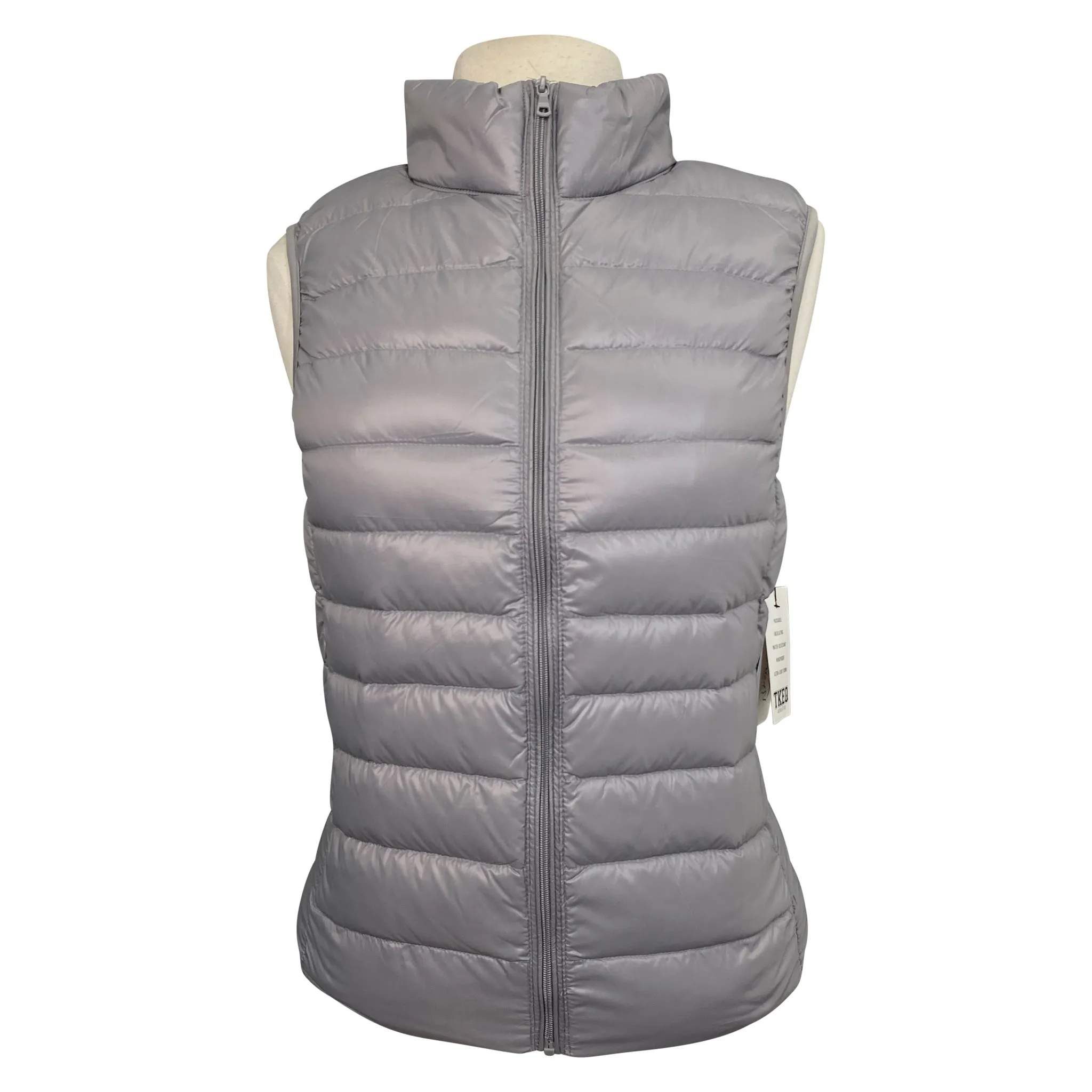 TKEQ 'EZ' Packable Down Vest in Nickel - Women's Large