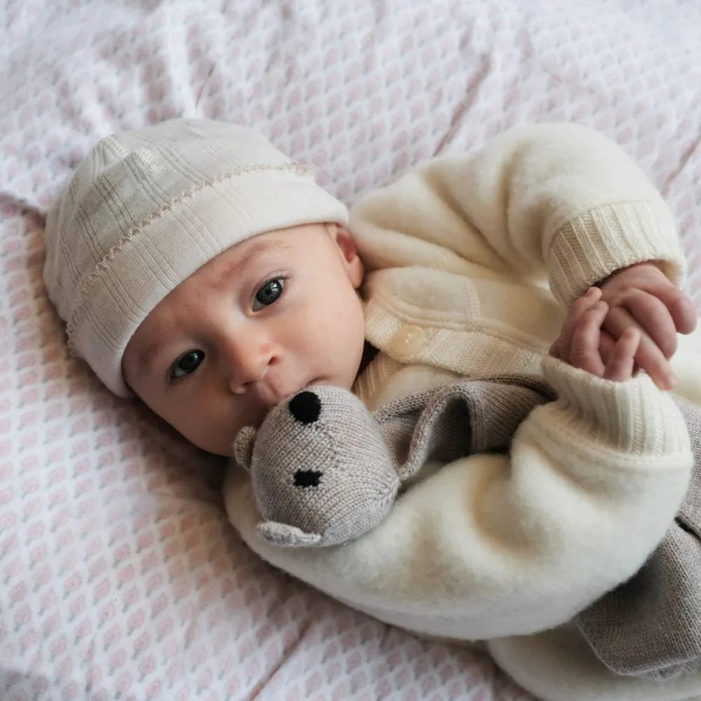 Tothemoon ☾ - Newborn Beanie - 100% Wool - Moonbeam