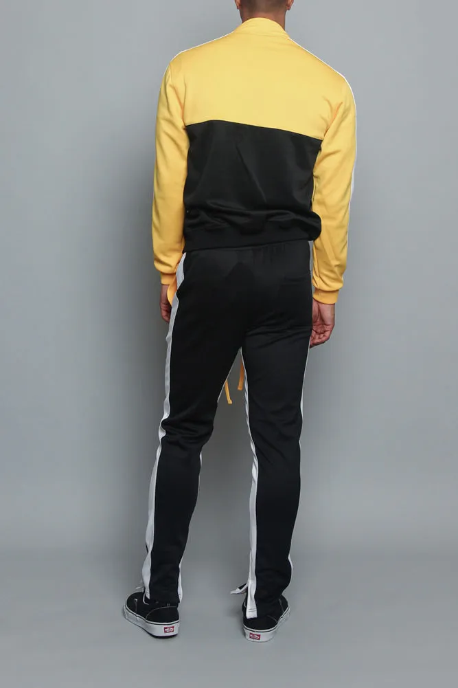 Tri-Colored Track Suit Set