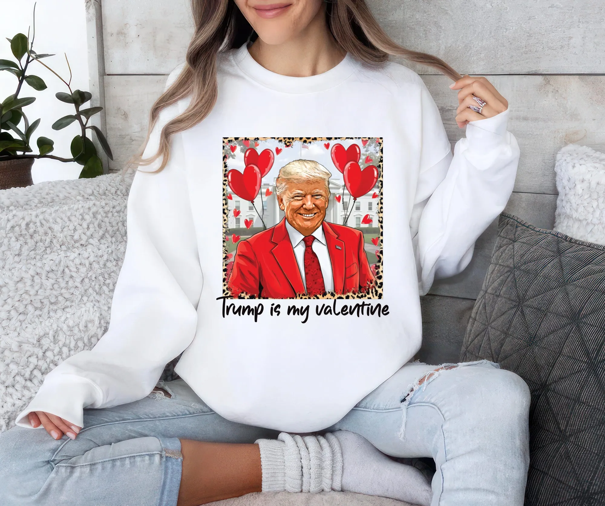 Trump Is My Valentine Sweatshirt, Retro Valentine Shirt, Funny Trump, Trump Valentine, Political Maga Valentine Shirt