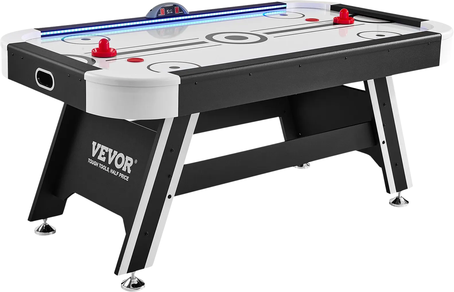 Vevor Hockey Table 72" Air-Powered Indoor LED Game with Electronic Scoreboard 2 Pucks and 2 Pushers New