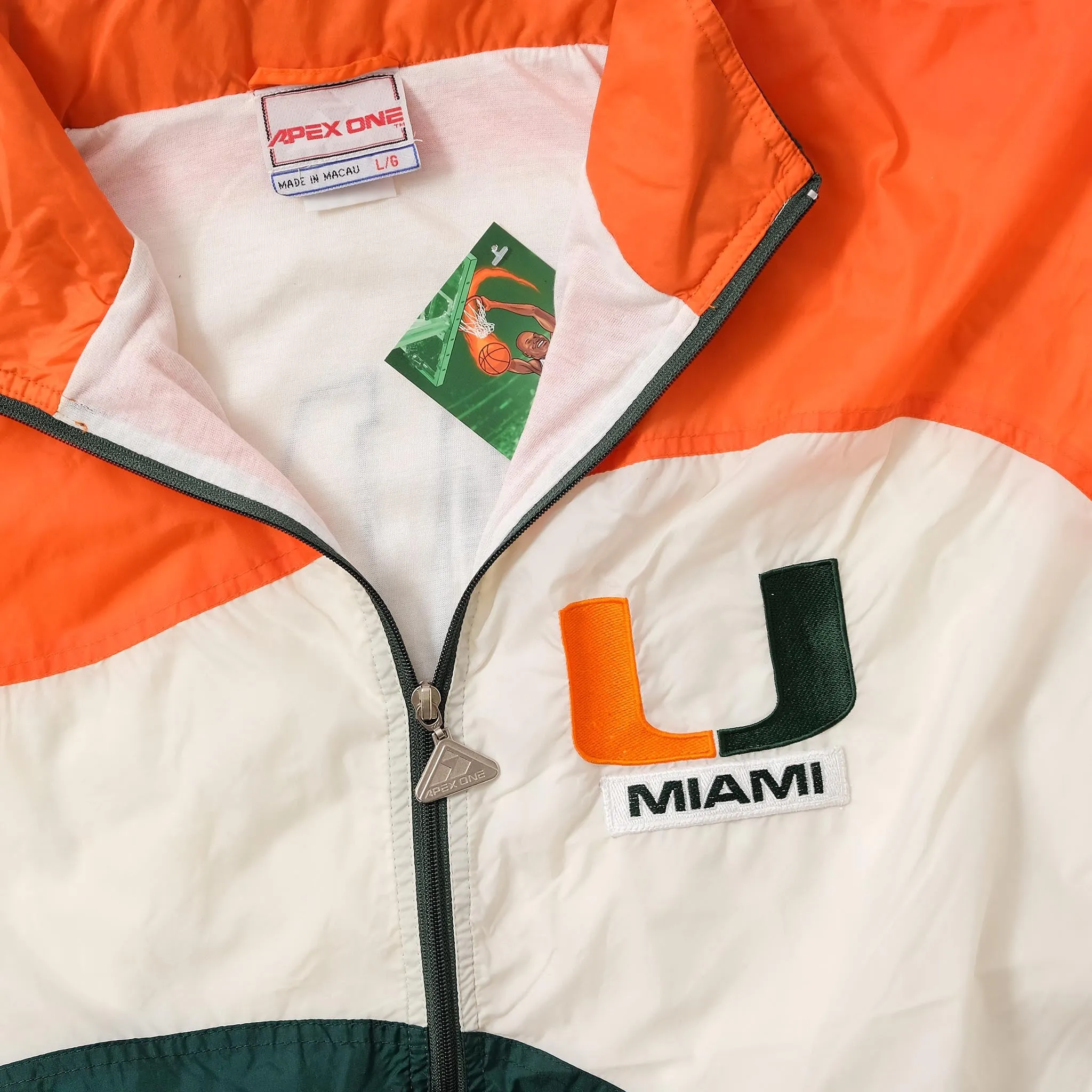 Vintage Miami Hurricanes Track Jacket Large