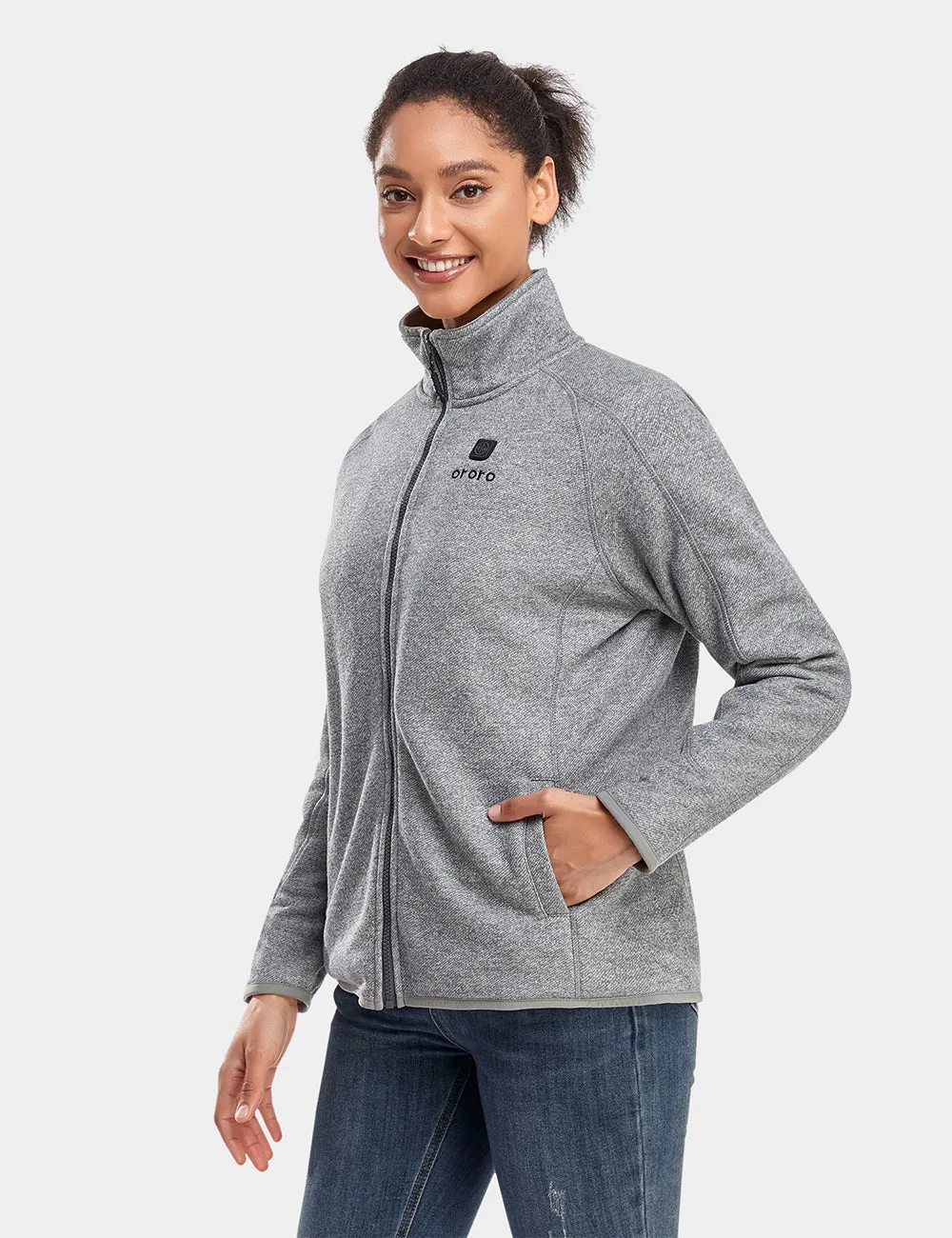 Women's Heated Full-Zip Fleece Jacket - All Colors