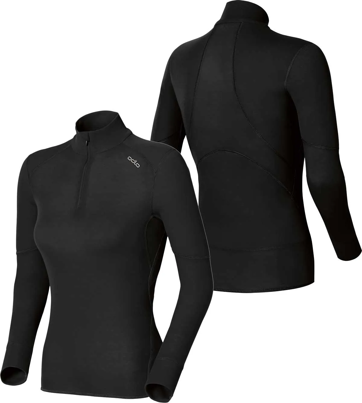 Women's ODLO Active Extra Warm Eco Half Zip Base Layer {O-159211}